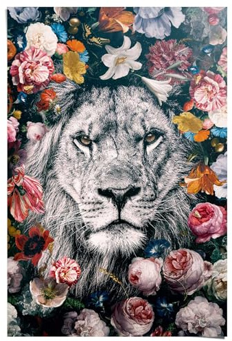 REINDERS Poster, Löwe, Wohnzimmer, Poster, Wanddeko, Room Decor, Bilderdruckpapier, Mehrfarbig, 91,5 x 61