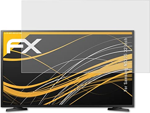 atFoliX Panzerfolie kompatibel mit Samsung N5375 32 Inch Schutzfolie, entspiegelnde und stoßdämpfende FX Folie