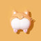 N/A Kompatibel mit Airpod-Hülle, Airpod-Hülle mit lustigem Cartoon-Charakter, aus Silikon, 3D-Tiermotiv, Corgi (AirPods Pro, Lovely Ass)