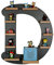 MR TEDDY BEAR Kinderregal Buchstabe D | Holzregal für Toniebox und Tonies | Tonie-Regal hergestellt in der EU | Wandregal zum Spielen und Sammeln | Für Mädchen und Jungen | im D Design in Anthrazit