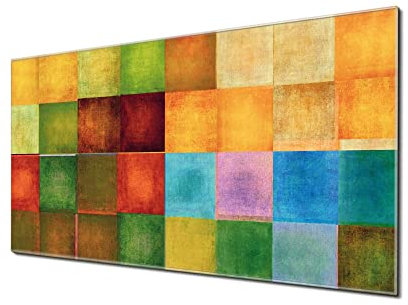 banjado® Glas Magnettafel mit 4 Magneten - Magnetwand 100x50cm mit Motiv Farbkasten 2 - Memoboard/Pinnwand magnetisch, beschreibbar, perfekt für die Küche - Magnetboard auch als Wandbild/Wandtafel