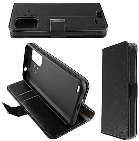 caseroxx Handy Hülle Tasche kompatibel mit UMIDIGI Bison Pro Bookstyle-Case Wallet Case in schwarz