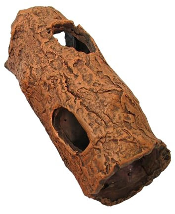 Dehner Aqua Aquariumdeko Baumstamm, ca. Ø 7 cm, Höhe 18 cm, Polyresin, braun
