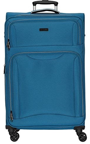 D&N Travel Line 9204-4-Rollen-Trolley L 76 cm blau