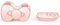 Jay Franco Hello Kitty Badezimmer-Zubehör-Set mit Zahnbürstenhalter und Seifenschale, 2-teilig, Kunstharz, Rosa