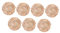 VILLFUL 10 Stück 5,4 cm Handgefertigter Mini-Strohhut Kreative Handgewebte Puppe Zarte Dekorative Kleine Strohhüte Für DIY-bastelschmuck Kleidungsmaterial