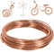 Aluminum Craft Wire 2mm x 10m, Bendable Metal Sculpting Wire, Flexible Modelling Wire for Bike Skeleton Crafting Floral Jewelry Making Weaving Wrapping (Copper)