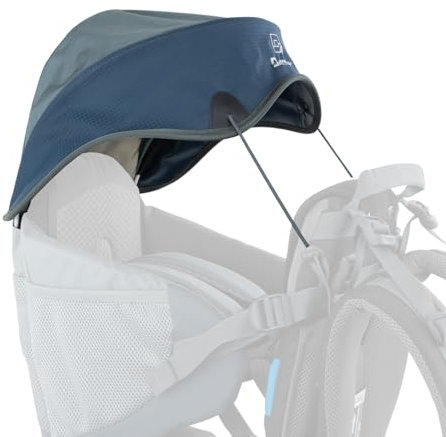 Pare-soleil pour le porte-bébé d'extérieur Dacony - Accessoires disponibles séparément pour le cadre de transport Dacony - Amovible - Convient aux enfants à partir de 7 mois jusqu'à 22 kg (bleu foncé)