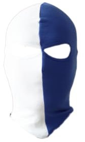 PGWEAR Sturmhaube 50/50 (DE/NL/SE/PL, Alphanumerisch, Einheitsgröße, Weiß/Blau)