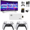 ZOUBAOQ Wireless Retro Game Console,Nostalgic Game Stick 4k HDMI Output Built-in 20,000+ Games 20+ Emulators, 2.4GHz Wireless Controllers, Plug & Play Video Games with 128G TF Card for TV