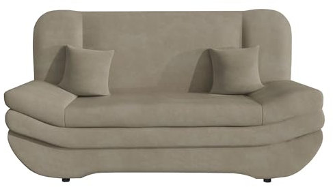 Mirjan24 Sofa Weronika mit Bettkasten und Schlaffunktion, Schlafsofa, Große Farb- und Materialauswahl, Couch vom Hersteller, Wohnlandschaft (Bizon 2111)
