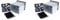 Fivetwofive 2X Storage Expansion Hard Drive Cage DIY Hard Drive Disk Cage Rack 5.25 Inch to 5X 3.5Inch Bracket with 12cm Fan