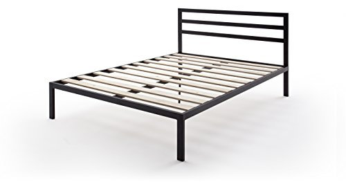 Robas Lund, Bett, Metallbett, Hans, Bettgestell inkl. Lattenrost, schwarz, 140 x 200 cm, 89005MS2