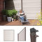 WPC/BPC Sichtschutzzaun bi-color weiß 1 Zaun, 1 Schrägelement inkl. 3 Pfosten Sichtschutz Gartenzaun