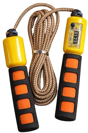 Skipping Rope with Counter Adjustable 2.7M Jump Rope EVA Foam Handles Speed Rope for Kids Adults Cardio Fitness Workout Home Gym Exercise Training