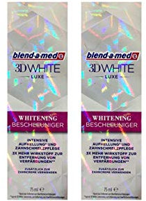 2x Blend-A-Med 3D White Luxe Whitening Beschleuniger 75 ml, Original Zahnaufhellung
