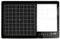 Tim Holtz Travel Glass Cutting Mat - Portable Work Surface with 8 x 8 Measuring Grid and Mixed Media Palette - Art Supplies with Carry Bag