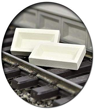 modellbahn-exklusiv Juweela 24076 - Bahnsteigkante 38cm über SO (Schienen-Oberkante), 15 Stück, Spur 0 (Null), 1:45