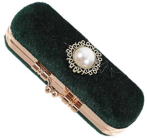 Cabilock Retro Velvet Lipstick Box Organizer for Cosmetics Vanity Cases Travel Toiletries