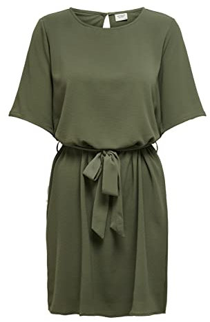 JDY Damen JDYamanda 2/4 Belt Dress Wvn Noos Kleid, Kalamata, 36 EU