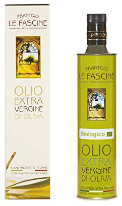 Le Fascine Olio Extravergine D'Oliva Provenzale Biologico 100% Italiano Prodotto Da Mono Cultivar Provenzale ( Peranzane ) (Bottiglia Da 750 Ml) - 750 ml