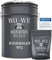 WO-WE Pintura Epoxi de Baldosas Antihumedad en Baño y Cocina – W712 Guijarro Gris - 5Kg