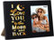 Newbyst 4 x 6 Liebes-Bilderrahmen aus Holz für Paare – Schwarzer Fotorahmen, I Love You to The Moon and Back“, Paare-Geschenke, Liebesgeschenke, leuchten für Freund, Freundin, Sie und Ihn