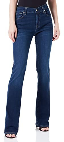 7 For All Mankind Damen Bootcut Bair Eco Jeans, Dark Blue, 28W / 28L EU