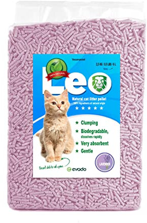 Evado Leo Premium Katzenstreu, klumpend, extra saugfähig, , 6 l (2,5 kg) (Lavendel)