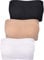 FULIER Women Bandeau Bra Padded Strapless Brarette Soft Bra Seamless Stretchy Bandeau Tube Top Bras