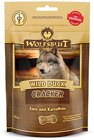 Wolfsblut - Cracker Wild Duck 7 x 70 g - Snacks - Hundefutter - Getreidefrei