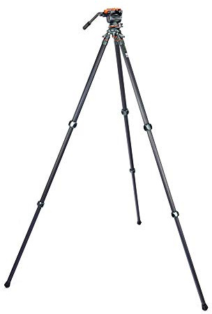 3 Legged Thing Legends Mike Carbon Fibre Levelling Base Tripod - 3 Section Adjustable Camera and Video Levelling-Base Tripod with 3 Detachable Legs (Mike Kit V) (MIKEKIT-V)