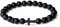 COAI Geschenkideen Unisex Glücksarmband aus Mattem Onyx mit CZ Pave Kreuz Charm Größe S