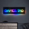 TATLETATLE Personalized Gamer Metal Sign Wall Art Lamp LED Game Neon Sign Night Lights Custom Name Home Decor Gamer Sign for Teen Boys Game Room Decor Bedroom Wall Decoration (Style-2)