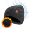 ACUSHLA wasserdichte Unisex Winter Beanie Grobstrick Mütze mit weiches Fleecefutter Warm Wintermütze für Herren und Damen