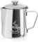 COM-FOUR® 350 ml Milchkännchen mit Deckel - Edelstahl Milchkanne - Milch aufschäumen - Milchaufschäumer Kännchen - Milchschaumkännchen mit Messskala - Barista-Zubehör