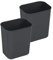 Cabilock 2pièces Poubelle Rectangulaire Plastique Pratique Pour Maison Bureau Et Hôtel Design Simple