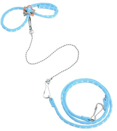 Hamstergeschirr und Zugseil, verstellbares Geschirr mit Leine für Ratten, Schultergeschirr mit Leine für Hamster, Ratte, Eichhörnchen, Rennmaus, Haustier, Meerschweinchen, Vogel, Papagei, Maus