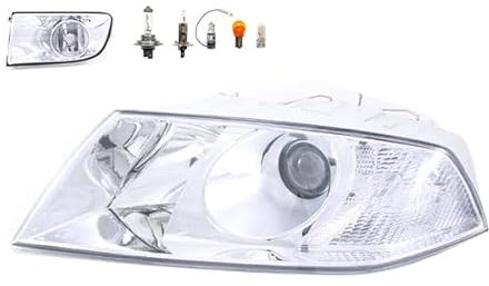 Johns, Scheinwerfer Halogen Front kompatibel zu Skoda Octavia 1Z 04-08 DE H1 H7 Links + Nebelscheinwerfer + Leuchtmittel