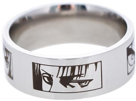 acsewater Attack On Titan AOT Ringe Levi Ackerman Personalisierte Finger Ringe Mikasa Ackerman Cosplay Prop Eren Yeager Ringe