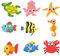 9 pegatinas antideslizantes para bañera, almohadillas antideslizantes para ducha, bañera, protección antideslizante (animales marinos)
