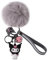 IHLOOTD Cartoon Schlüsselanhänger Karabiner 3D Autoschlüsselanhänger Keychain mit Pompoms für Rucksack, Autoanhänger, Kinder Geschenke (D)