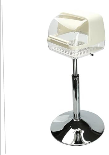 Amagogo Gym Chalk Stand, Weightlifting Chalk Bucket Holder Gym Accessories Chalk Box Gymnastics Chalk Holder for Athletes Bouldering, White