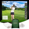 Durbles Golf Simulator Impact Screen, Premium Triple Layer Launch Monitor Projector Screen with HD Visuals, Indoor Practice Screen for Enclosure and Net, Hitting Screen with Grommets & Bungee Cords