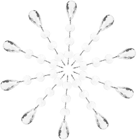 MUSISALY 30 Stück Kristallanhänger Zum Aufhängen Kristalldekor Hängeornamente Für Lampen Anhängerdekore