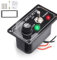 DIioee Pannello Interruttori per Pompa di Sentina Marina con Fusibile DC 12V con Spia LED Interruttore Un Levetta Un 3 Vie Manuale/Spento/Automatico