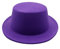 FULUJIDI Fedora Trilby Filzhut Hut Einfarbig Fedora Hut Frauen Männer Flach Top Filz Kappe Elegante Dame 55 To58 cm 20 Lila