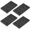 SUMNACON 4-Pack Sponge Sander Backing Pads, Black Soft Interface Foam Sanding Pads Compatible with RS400 LS130 Sander - 13.3 * 8 * 1.2cm