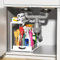 SUMAITech Metall Unter Waschbecken Regal Küche, Unterschrank Organizer Bad, Unter Spüle Organizer Ausziehbar, Ausziehbarer Schrank Organizer für Küche Bad Unterschränke Spülschrank Organizer, Weiß