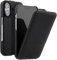 STILGUT UltraSlim passend für iPhone 16 Hülle - iPhone 16 Flip Case kompatibel mit MagSafe aus Leder, Klapphülle, Handyhülle, Lederhülle - Schwarz